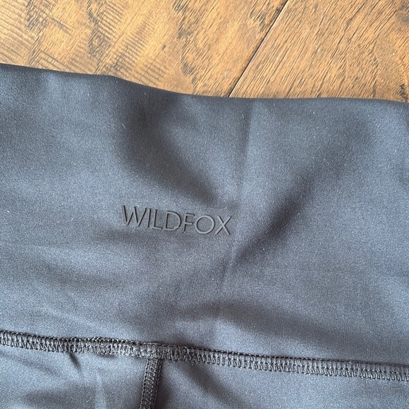 Wildfox Black Leggings with holographic star accents - Picture 4 of 5